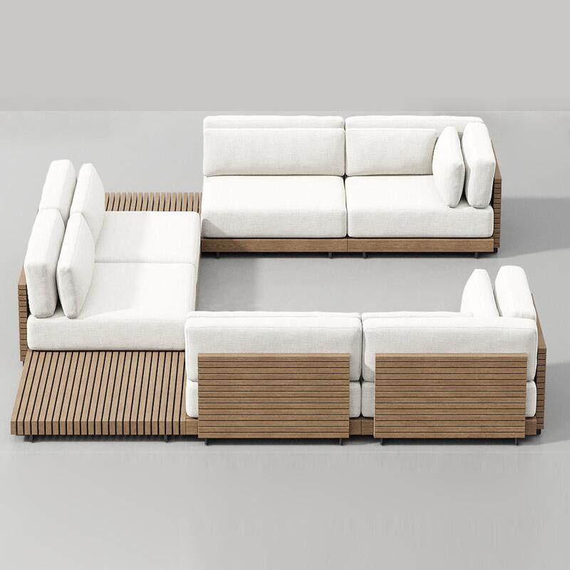 Outdoor Furniture Luxury - Villa Luxury Teak Outdoor Sofa Solid