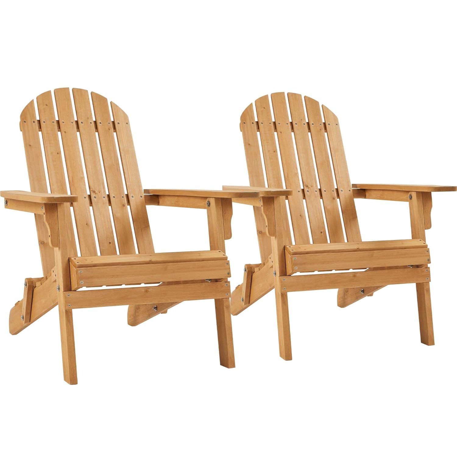 Outdoor Furniture Polywood - Folding Adirondack Chair Set of 2