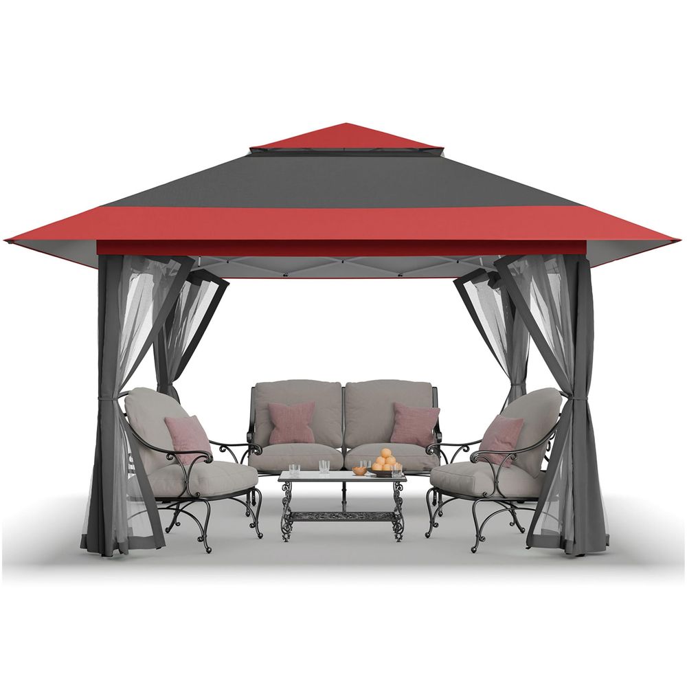 Outdoor Furniture Gazebo - 13x13 Pop Gazebo, Canopy Tent, Gazebos