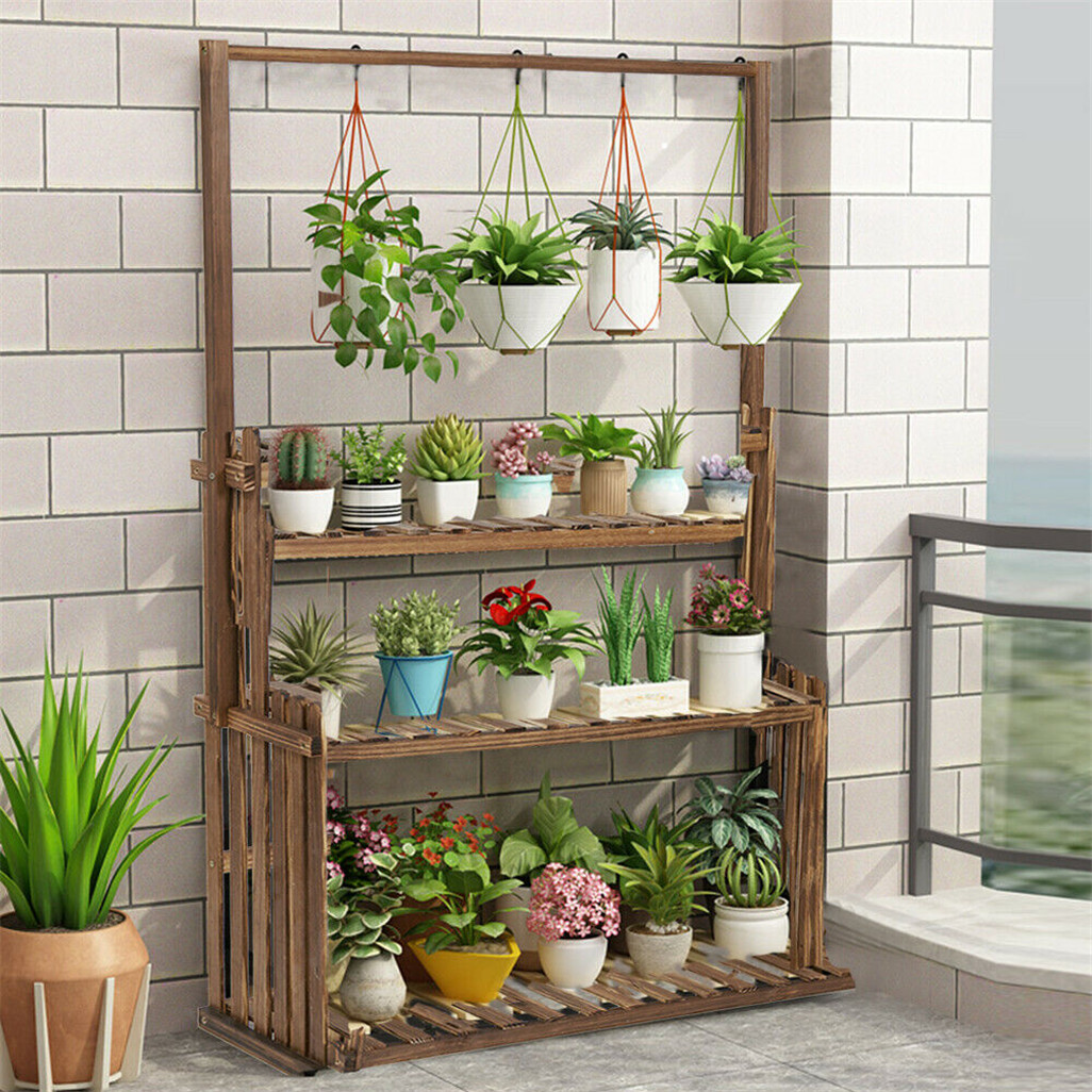 Outdoor Furniture Luxury - Heavy Duty Hanging Plant Stand Multiple