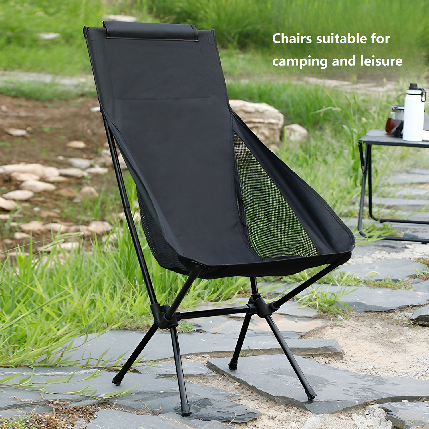 Outdoor Furniture Polywood - Foldable Camping Chairs Set Lightweight folding