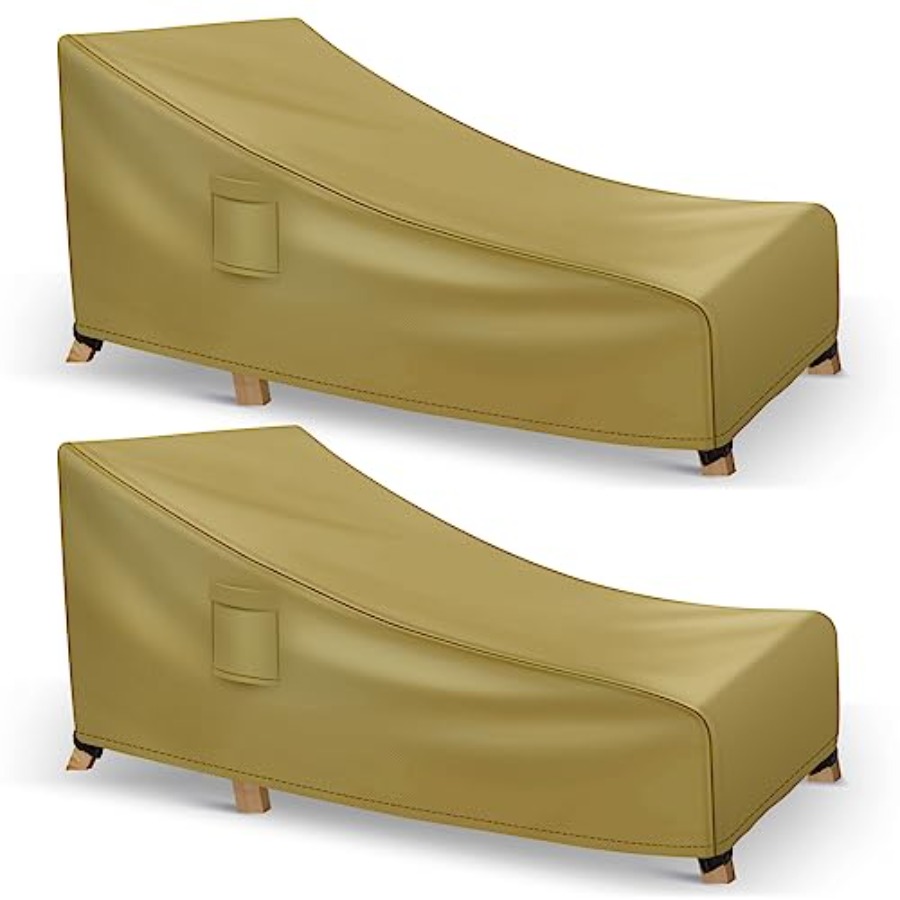 Outdoor Furniture Cover - Chaise Lounge Covers Outdoor Waterproof, Heavy