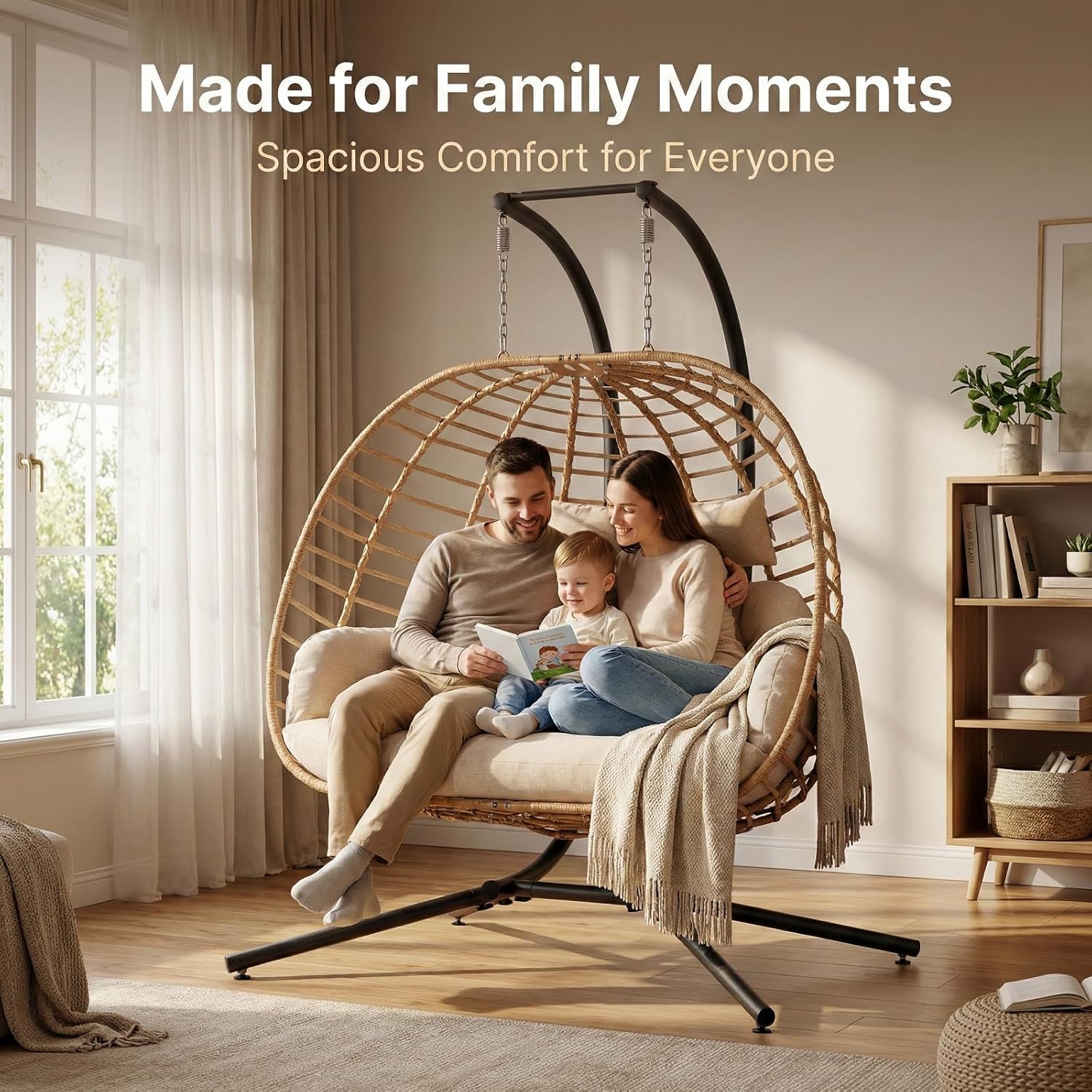 Double Hanging Egg Chair with  - Hanging Egg Chair 리뷰 및 가격