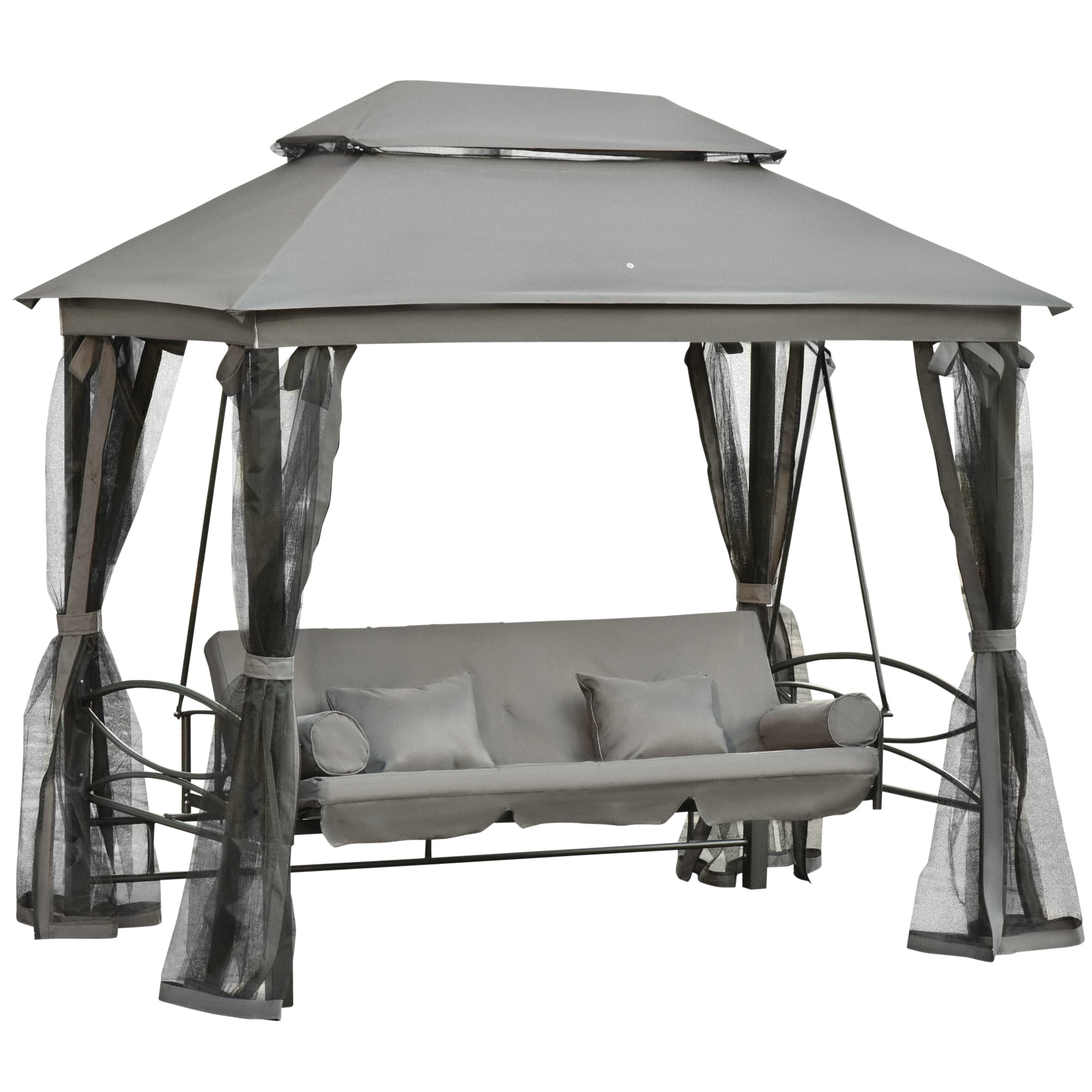 3 Person Patio Gazebo Swing Ch - Outdoor Furniture Gazebo 리뷰 및 가격