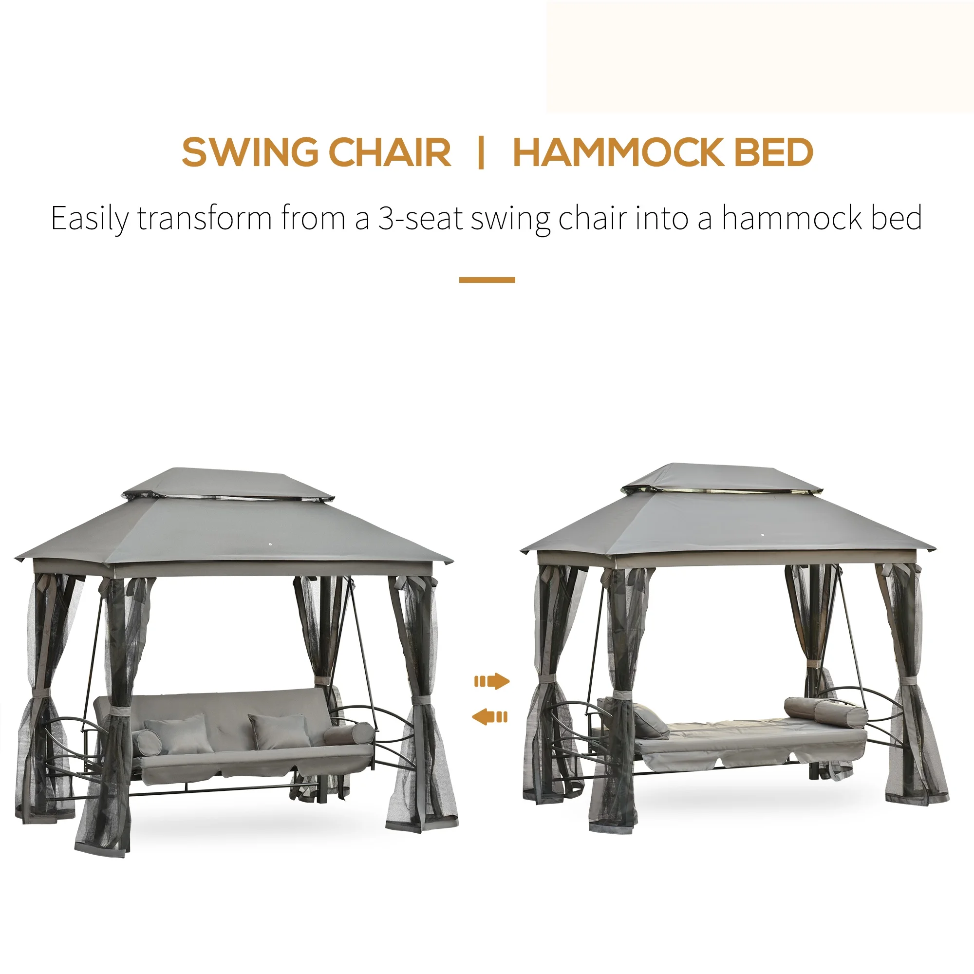 3 Person Patio Gazebo Swing Ch - Outdoor Furniture Gazebo 리뷰 및 가격