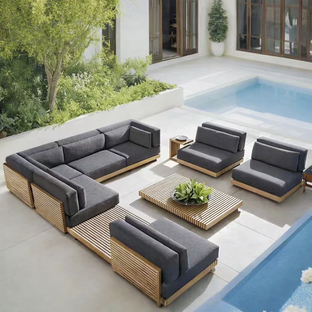 Villa Luxury Teak Outdoor Sofa - Outdoor Furniture Luxury 리뷰 및 가격