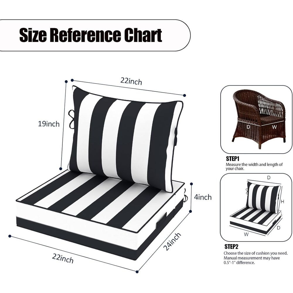 Water-Resistant Outdoor Seat C - Outdoor Furniture Cushions 22 X 24 리뷰 및 가격