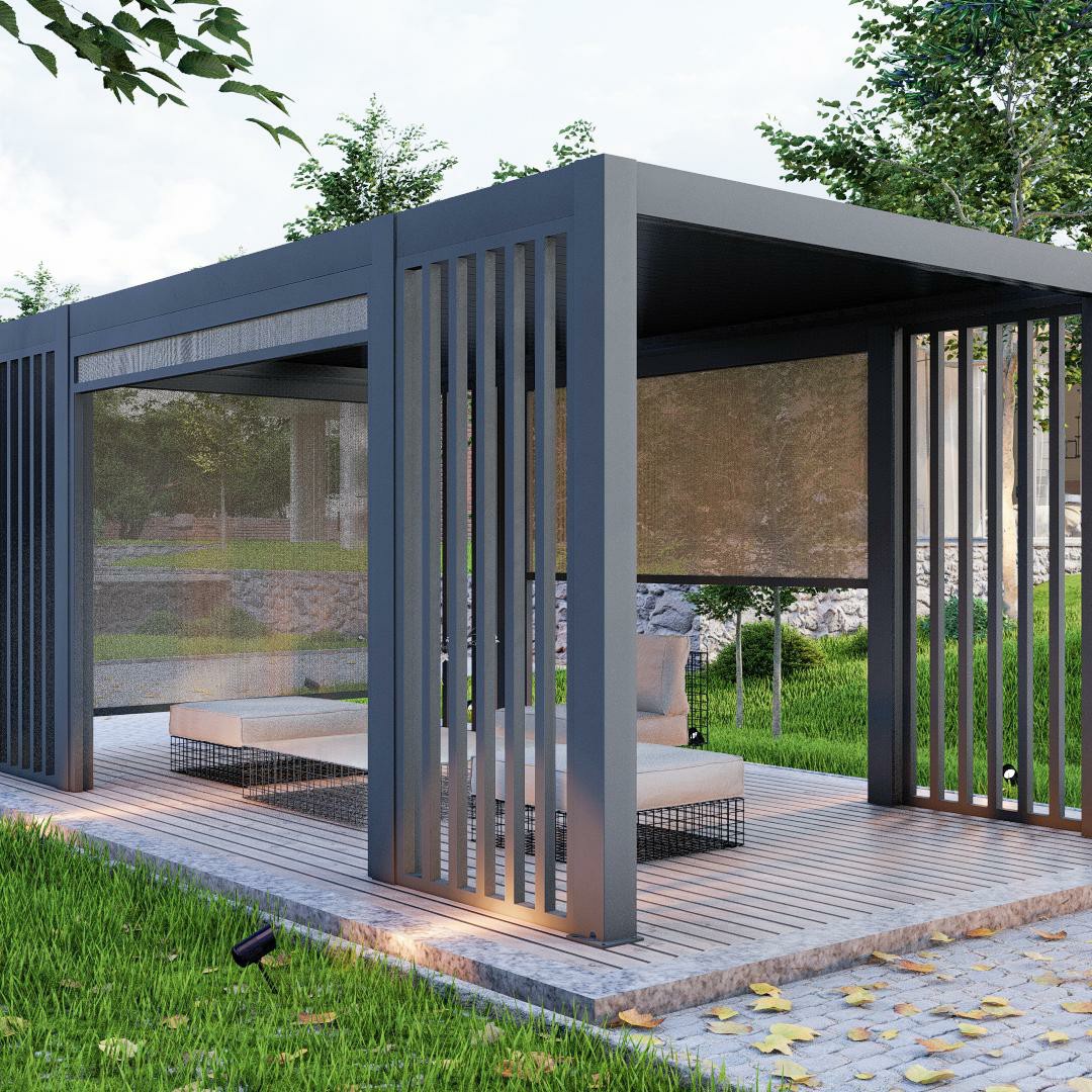 Outdoor Motorized Retractable  - Outdoor Furniture Gazebo 리뷰 및 가격
