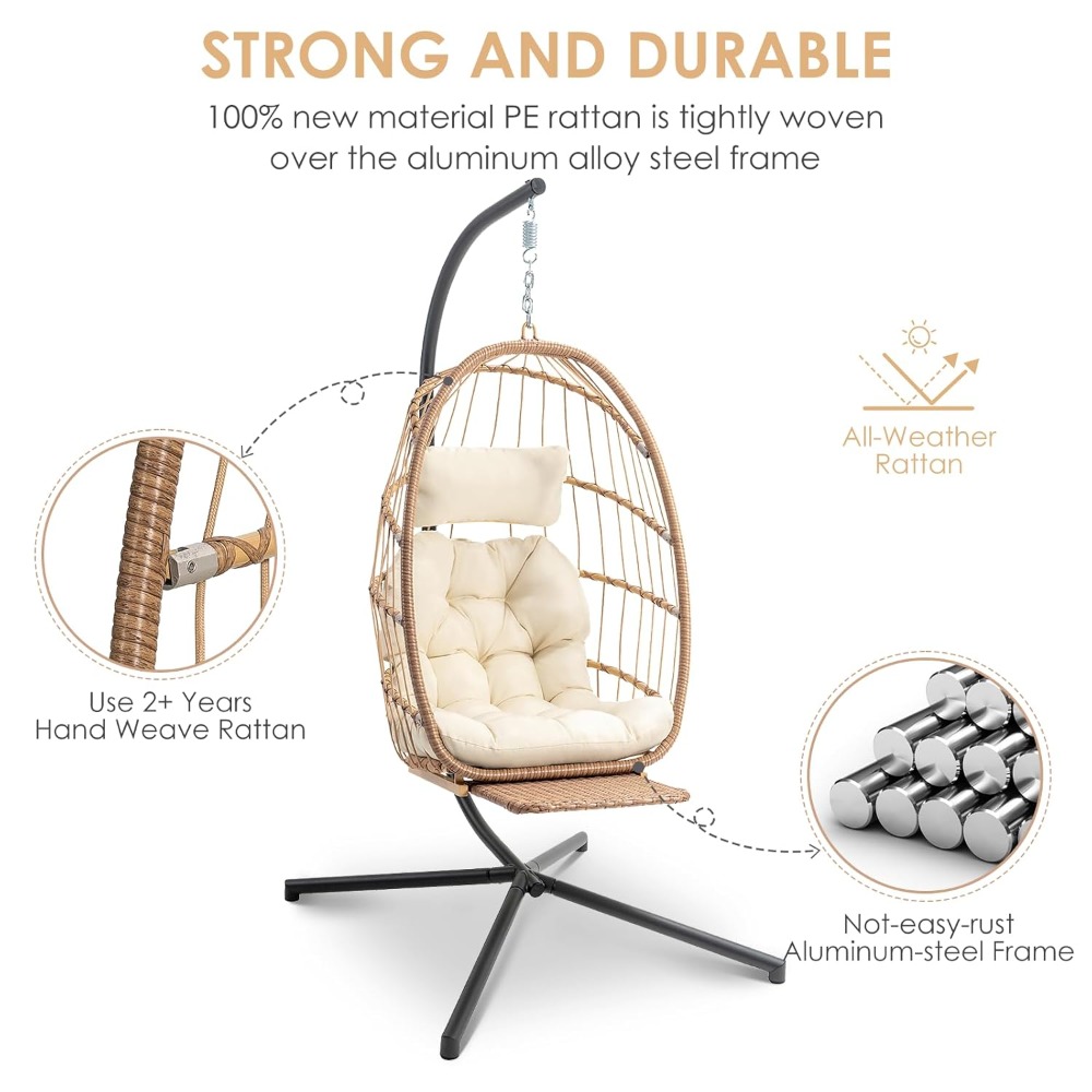 Hanging Egg Chair with Stand a - Hanging Egg Chair 리뷰 및 가격