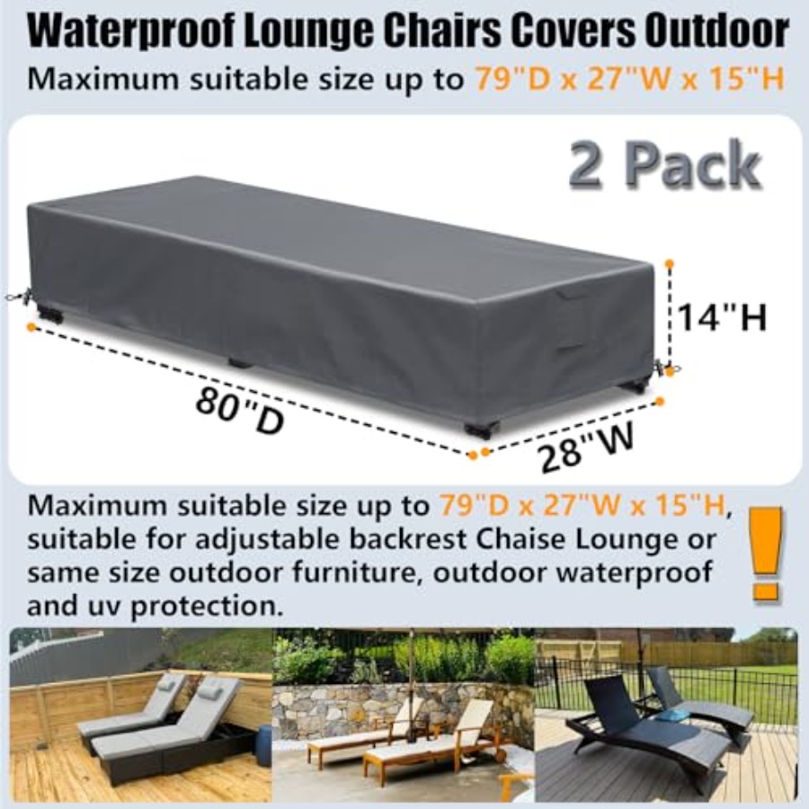 Outdoor Chaise Lounge Covers 6 - Outdoor Furniture Cover 리뷰 및 가격