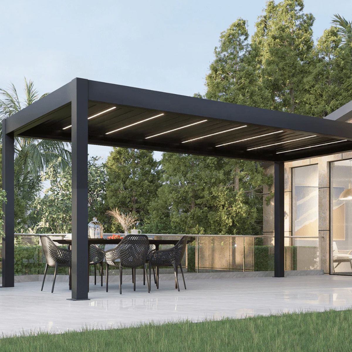 Louvered Aluminum Pergola Adju - Outdoor Furniture Gazebo 리뷰 및 가격