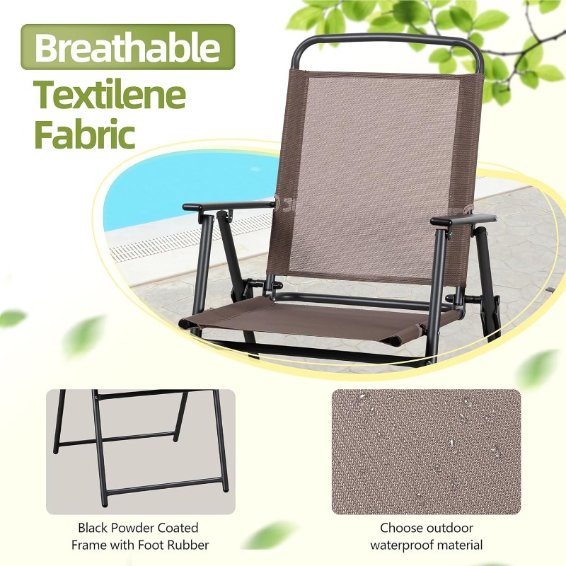 Vongrasig 6 Pieces Folding Pat - Outdoor Furniture Polywood 리뷰 및 가격