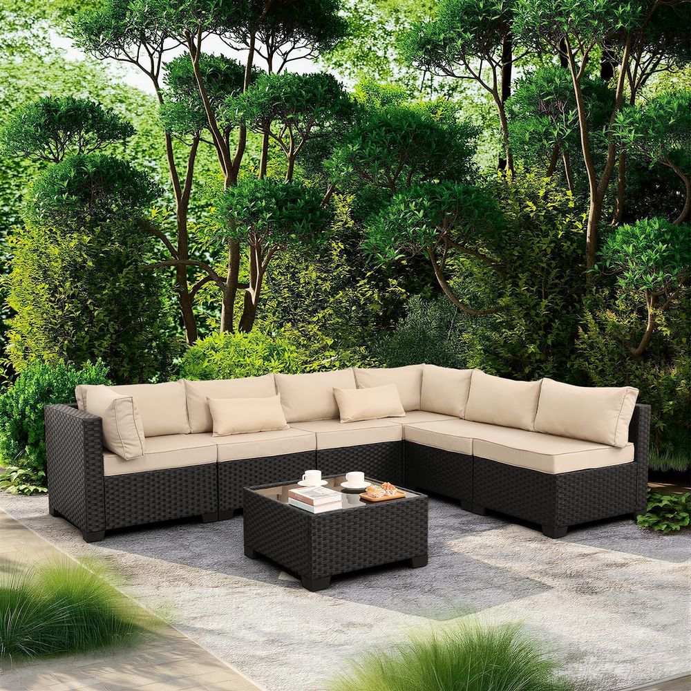 Patio Furniture Set, 5 Pieces  - Outdoor Furniture Rattan 리뷰 및 가격