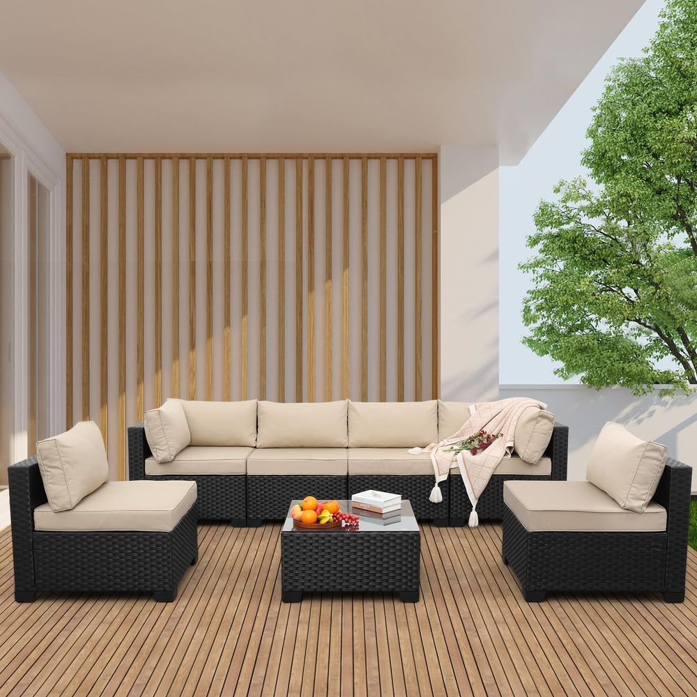 Patio Furniture Set, 5 Pieces  - Outdoor Furniture Rattan 리뷰 및 가격