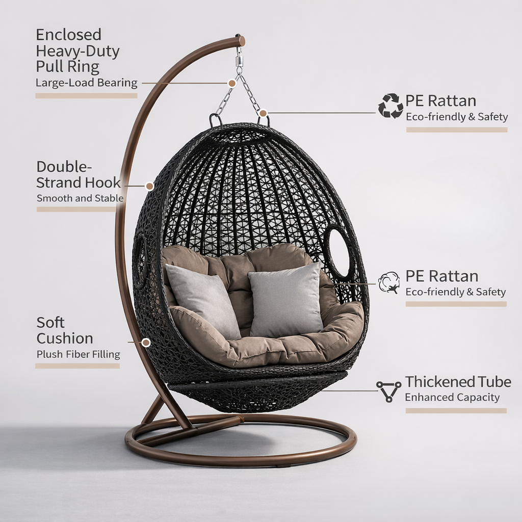 Modern Double Hanging Rattan S - Hanging Egg Chair 리뷰 및 가격