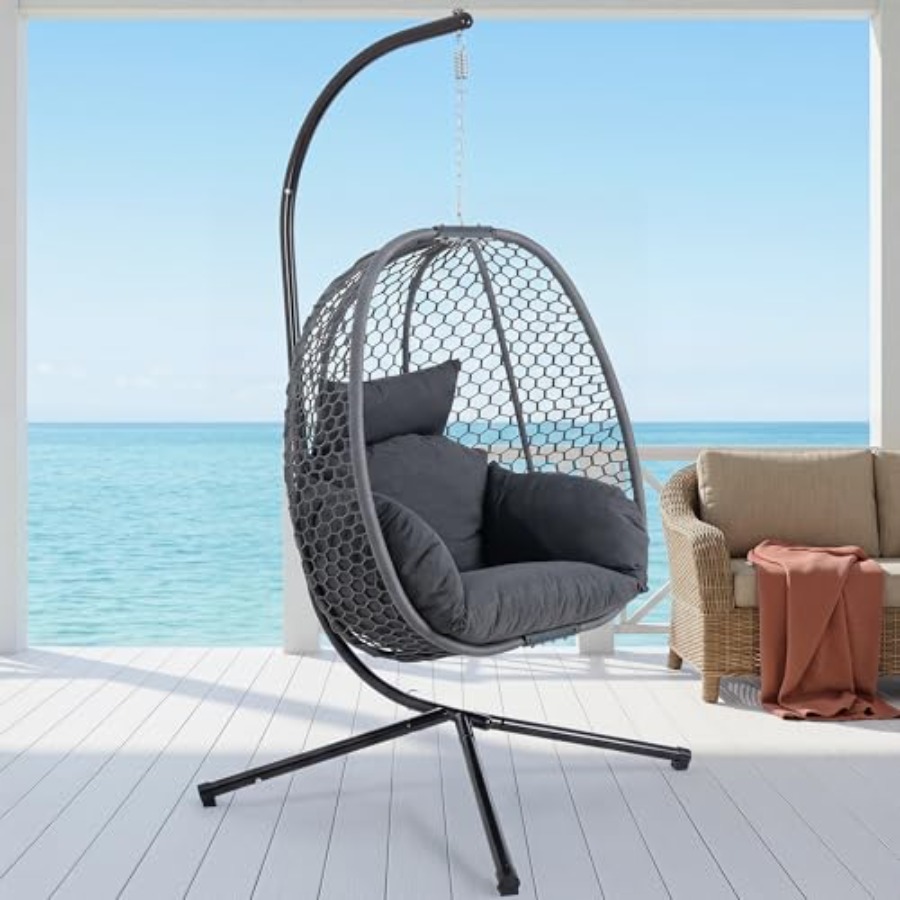 Egg Chair Outdoor with Stand,  - Outdoor Furniture Egg Chair 리뷰 및 가격