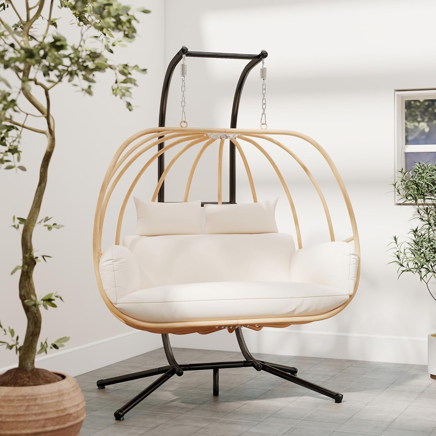 2 Person All Weather Egg Chair - Outdoor Furniture Egg Chair 리뷰 및 가격