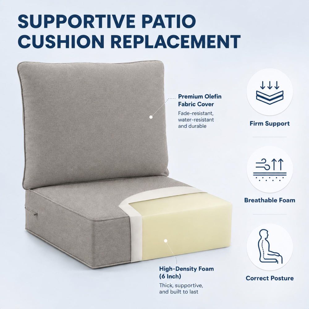 Outdoor Seat Cushions 4Piece S - Outdoor Furniture Cushions 22 X 24 리뷰 및 가격