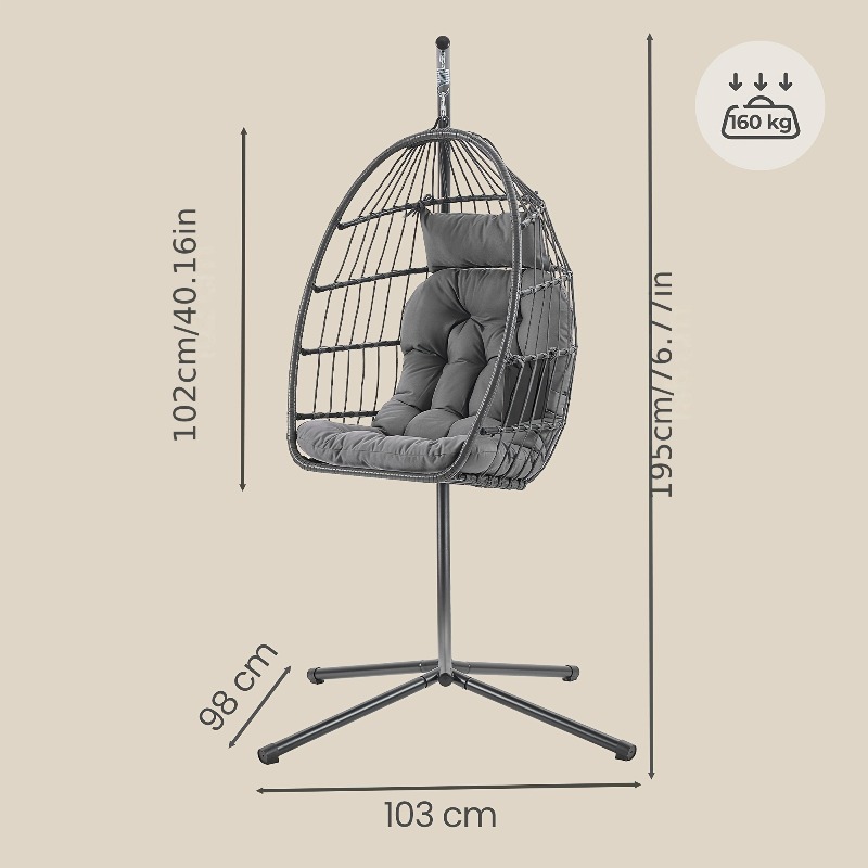 Hanging Egg Chair with Stand – - Hanging Egg Chair 리뷰 및 가격