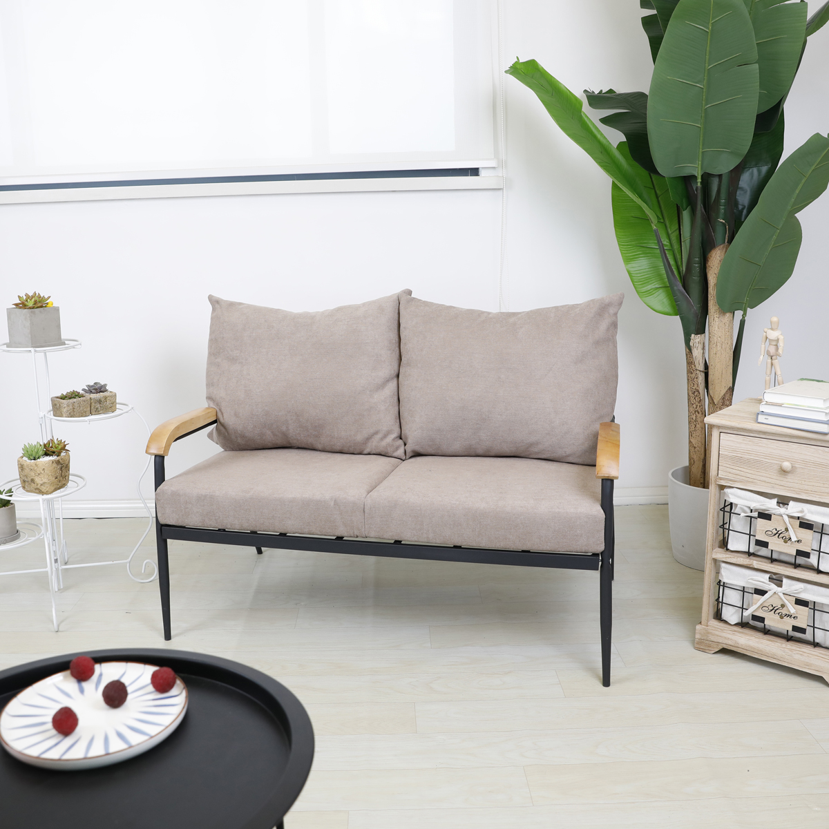 #2 Seat Fabric Outdoor Set Met - Outdoor Furniture In Sale 리뷰 및 가격