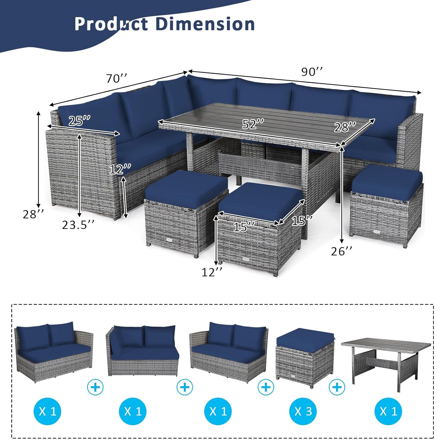 7 Piece All Weather Wicker Pat - Outdoor Furniture Europe 리뷰 및 가격