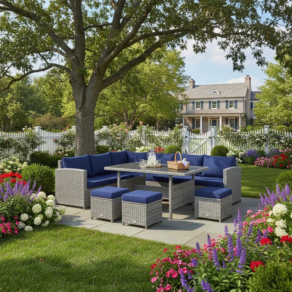 7 Piece All Weather Wicker Pat - Outdoor Furniture Europe 리뷰 및 가격