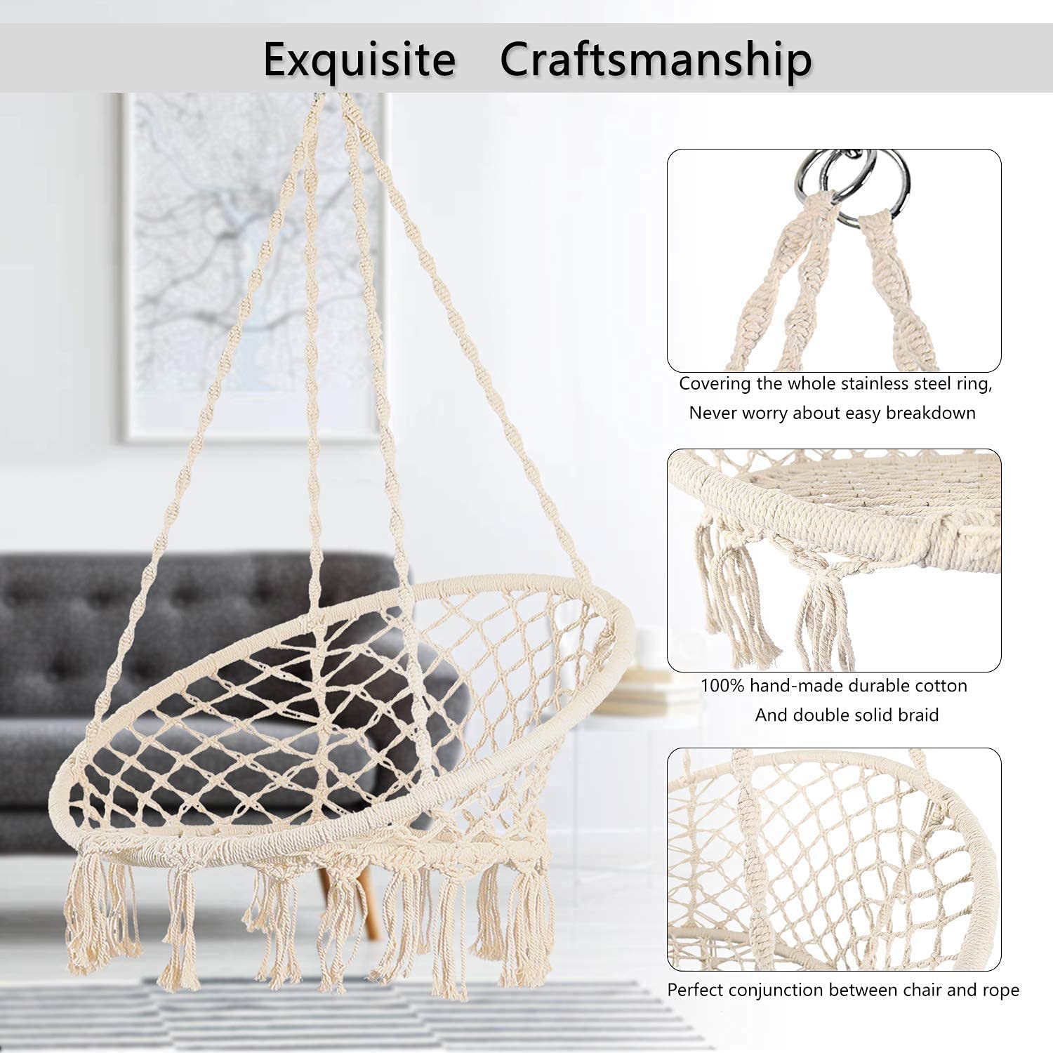Hammock Hanging Swinging Chair - Outdoor Furniture Europe 리뷰 및 가격