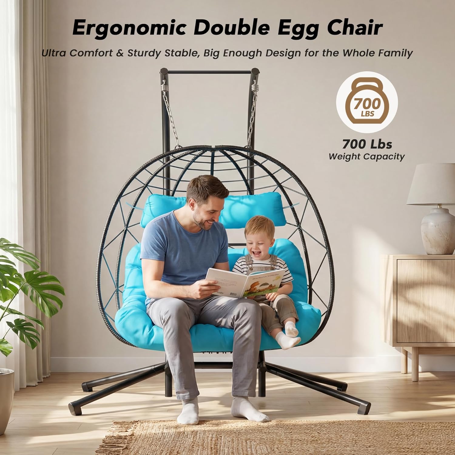 Set of 2 Wicker Hanging Egg Ch - Outdoor Furniture Egg Chair 리뷰 및 가격
