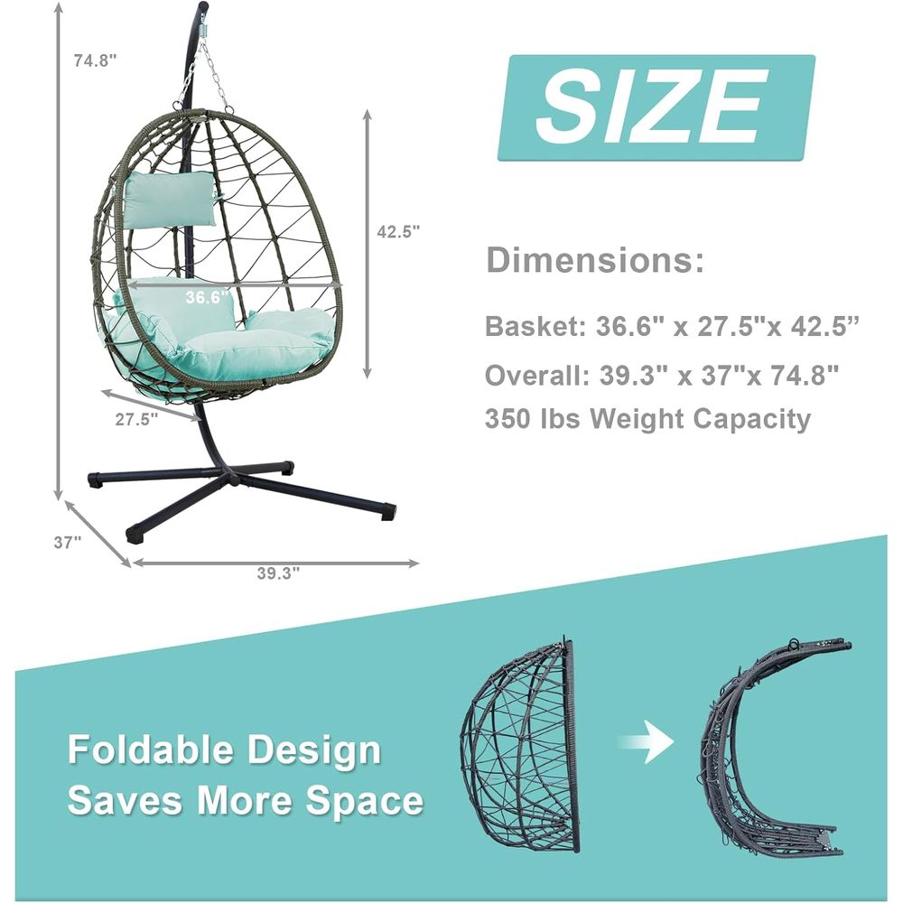 Indoor/Outdoor Hanging Egg Cha - Hanging Egg Chair 리뷰 및 가격