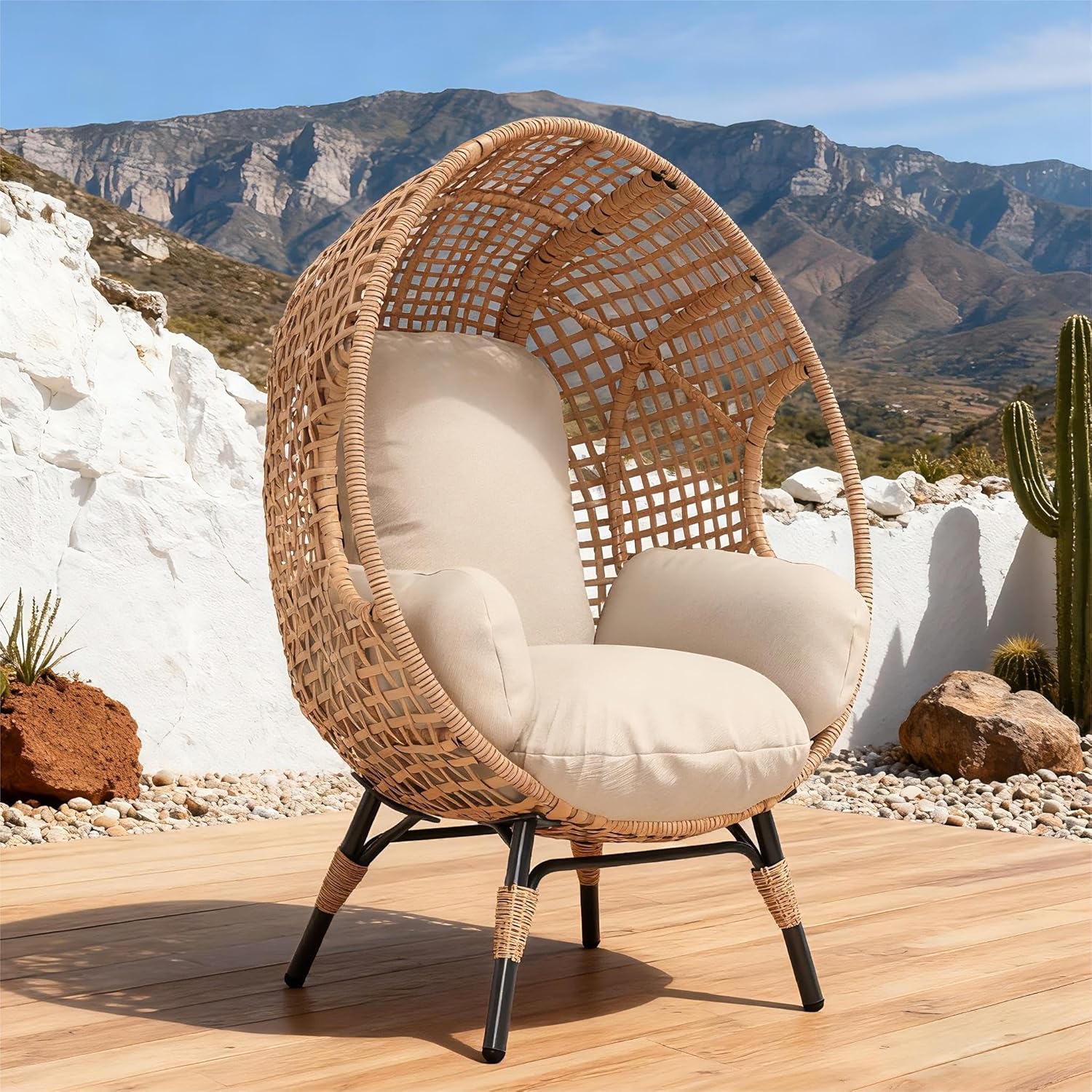 Elegant Arc Back Hanging Egg C - Outdoor Furniture Egg Chair 리뷰 및 가격