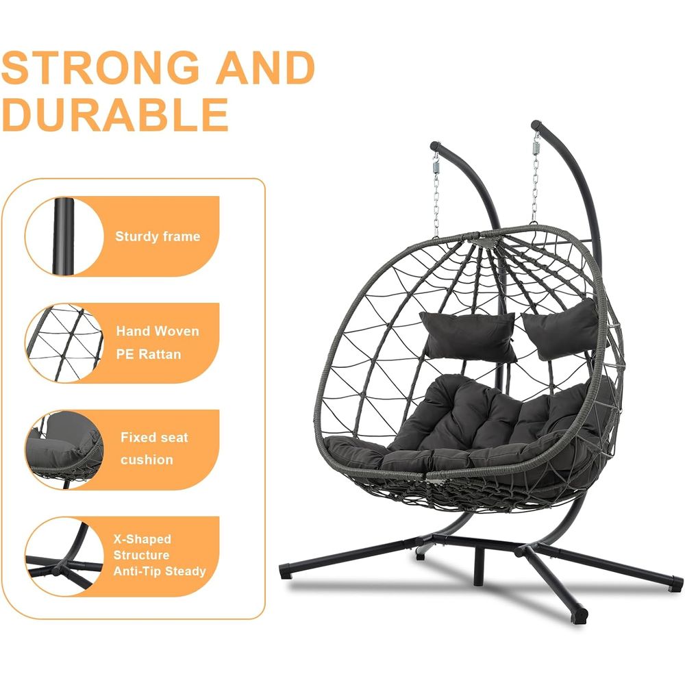 2 Person Double Egg Swing Chai - Hanging Egg Chair 리뷰 및 가격
