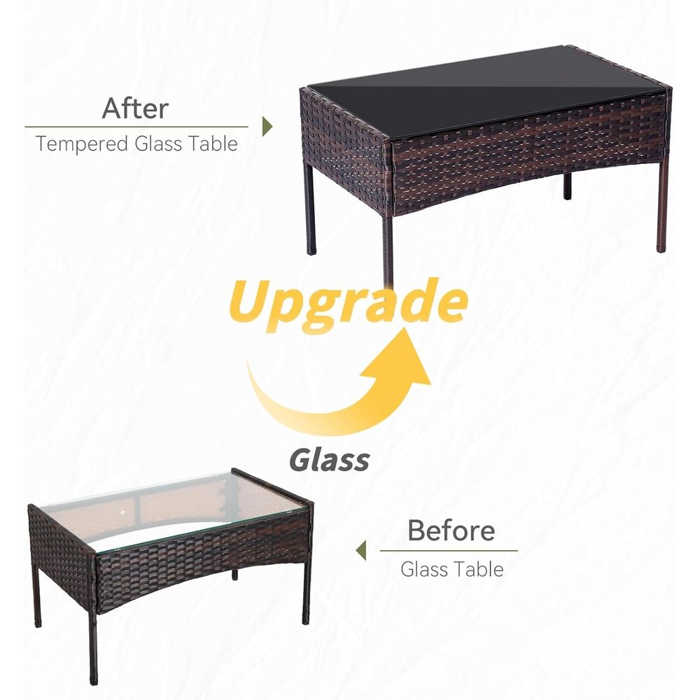 4-Piece Outdoor Rattan Furnitu - Outdoor Furniture Rattan 리뷰 및 가격