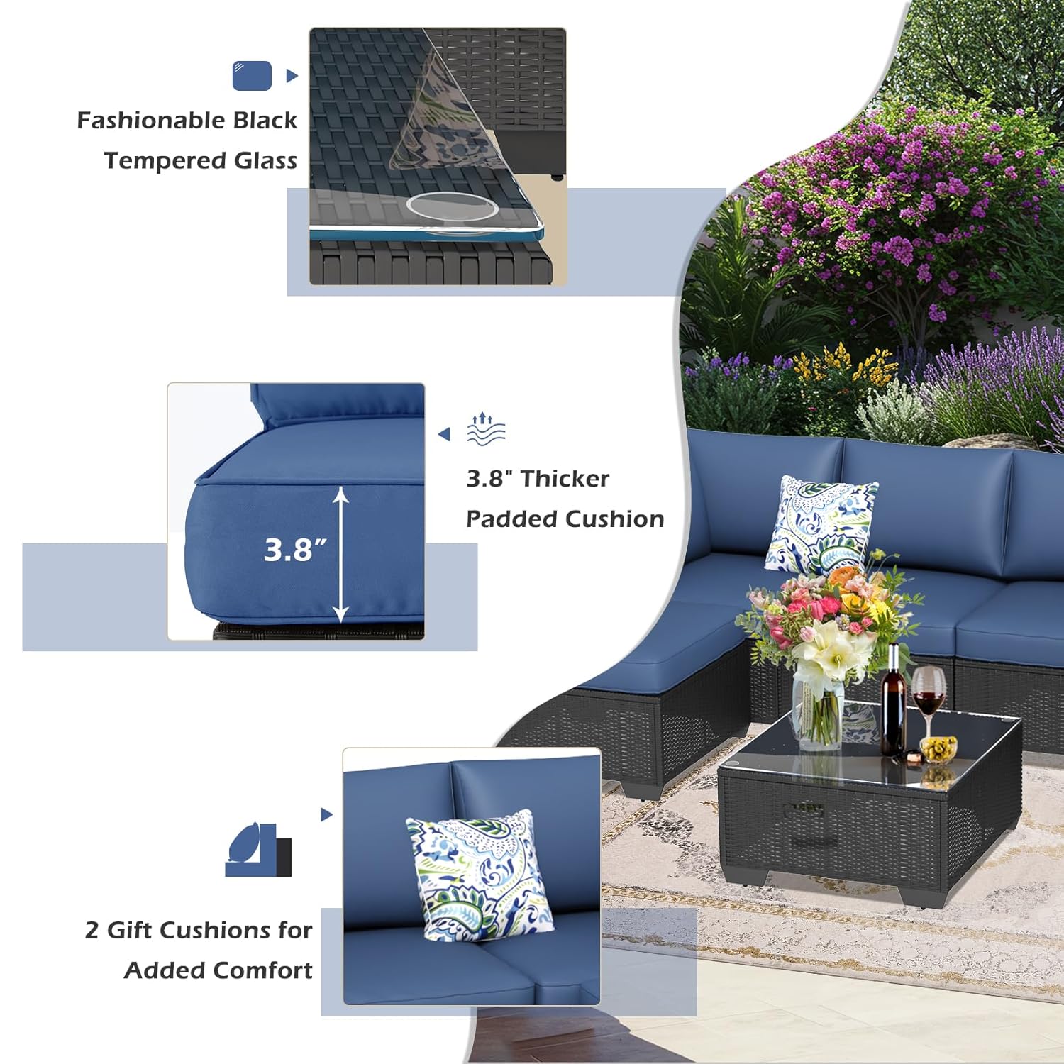 PE Rattan Outdoor Sectional So - Outdoor Furniture Europe 리뷰 및 가격