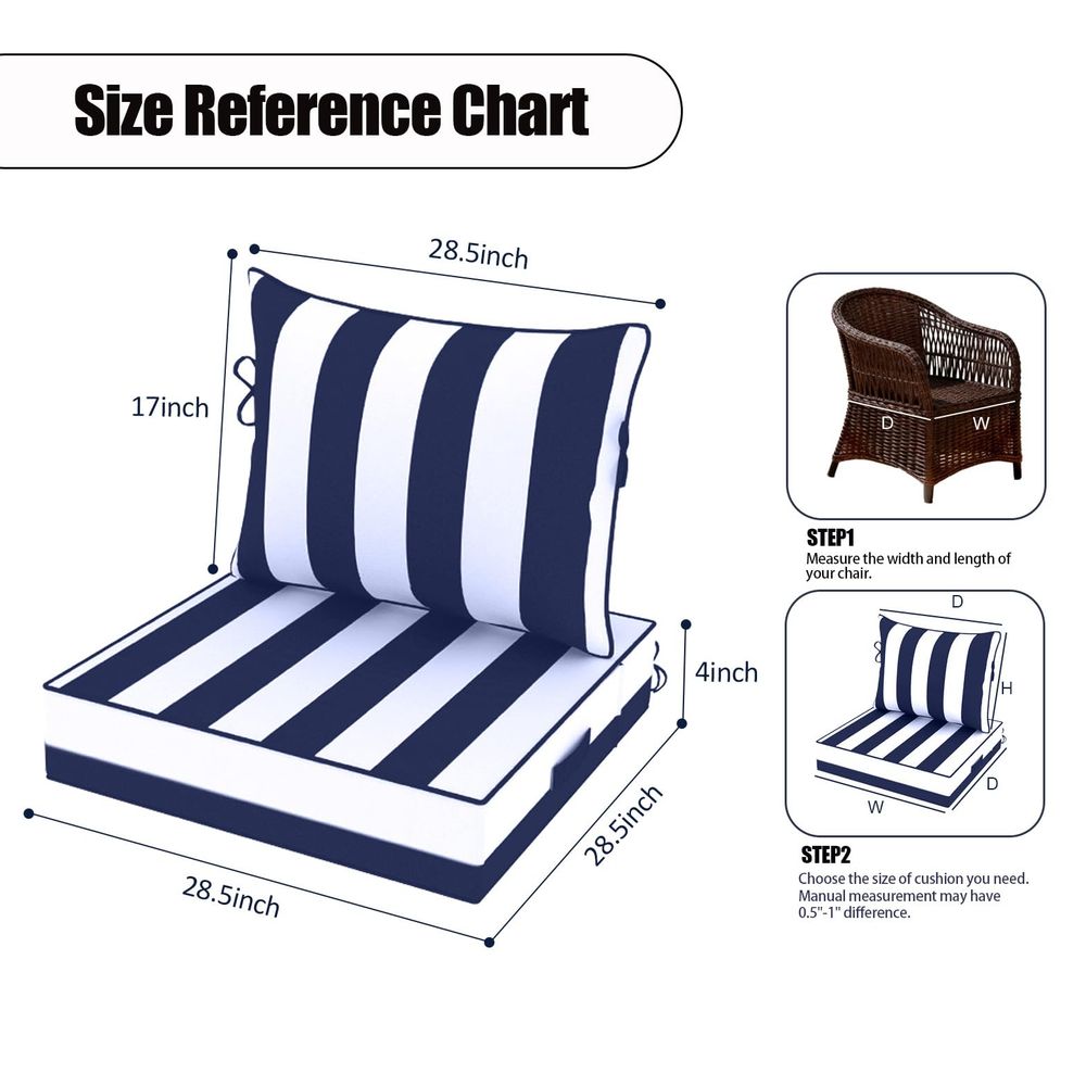 Deep Seat Cushions 22 x 24 x 4 - Outdoor Furniture Cushions 22 X 24 리뷰 및 가격