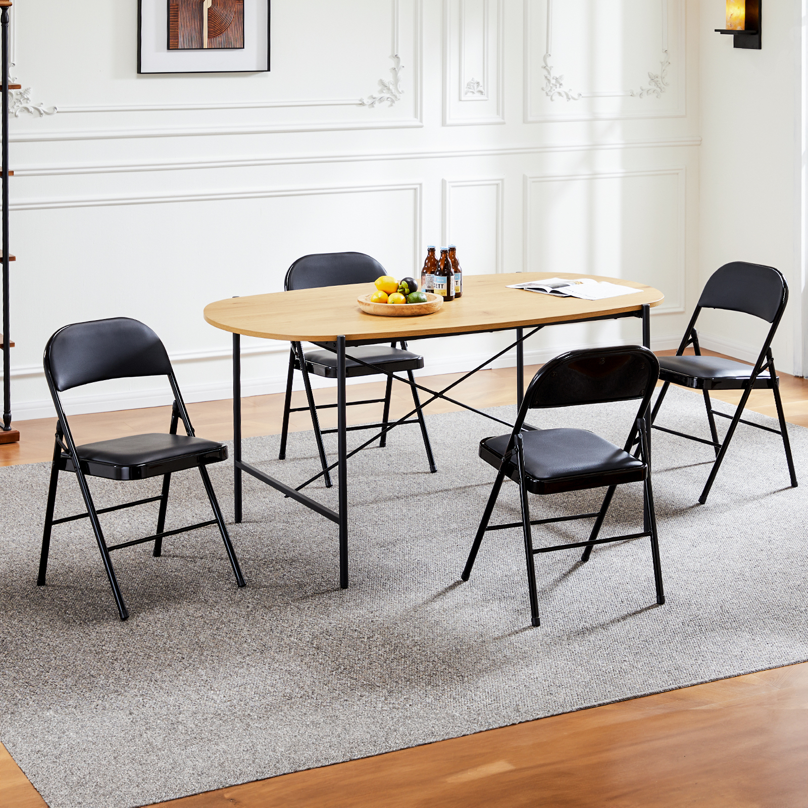 JHK Leather Padded Folding Cha - Outdoor Furniture Polywood 리뷰 및 가격