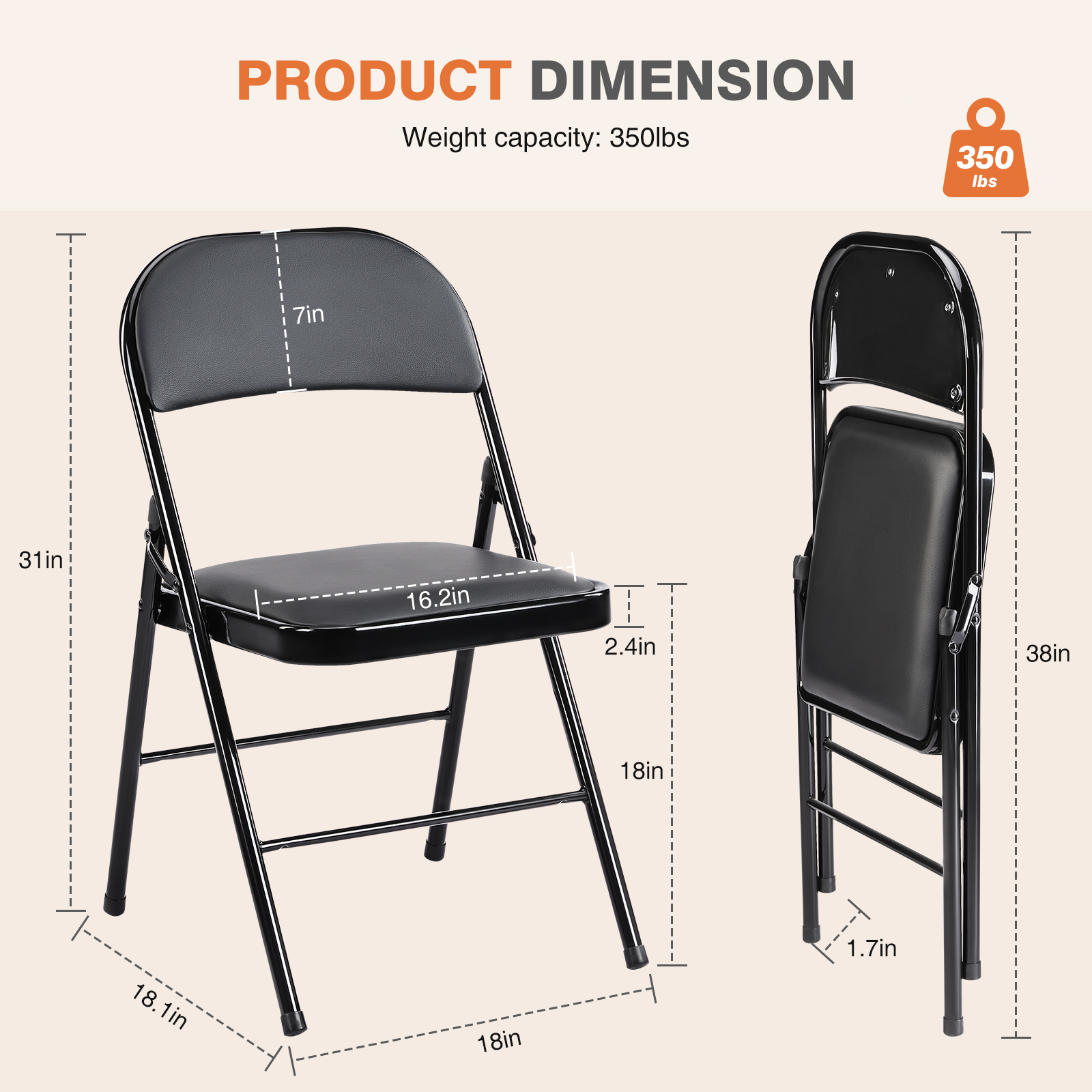 JHK Leather Padded Folding Cha - Outdoor Furniture Polywood 리뷰 및 가격