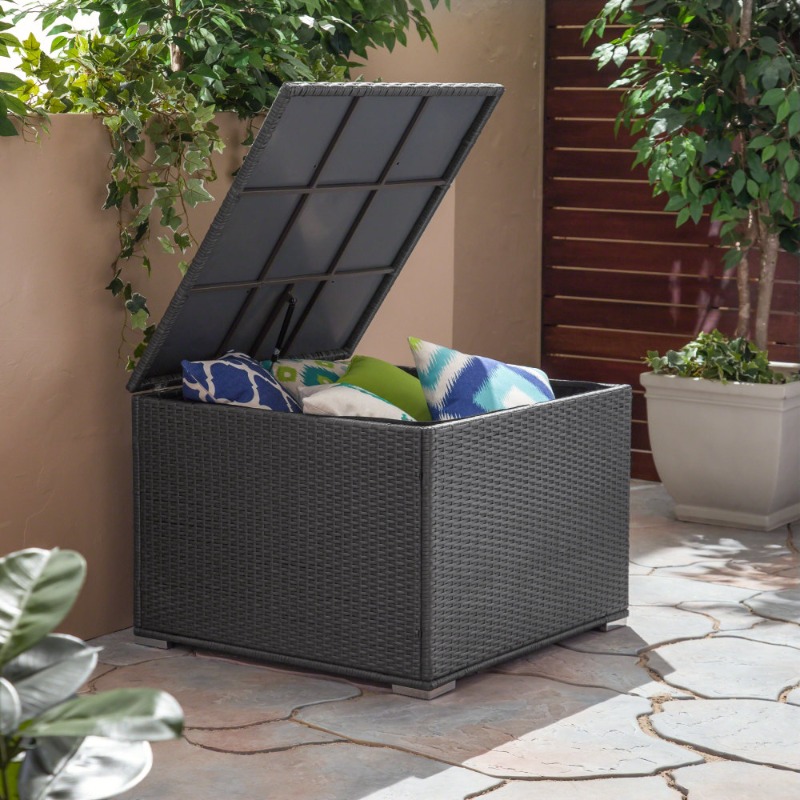 Dark Gray Rattan Outdoor Stora - Outdoor Furniture Rattan 리뷰 및 가격