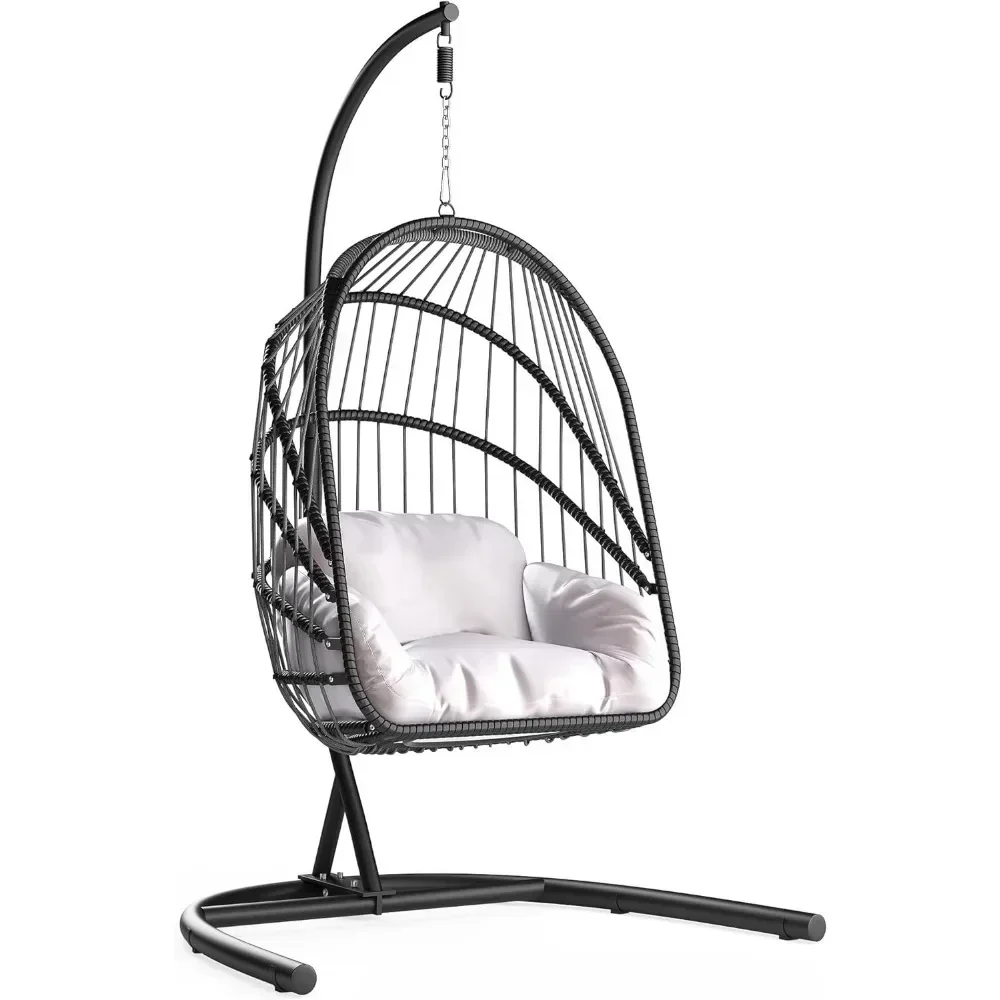Wicker Swing Egg Chair with Cu - Hanging Egg Chair 리뷰 및 가격