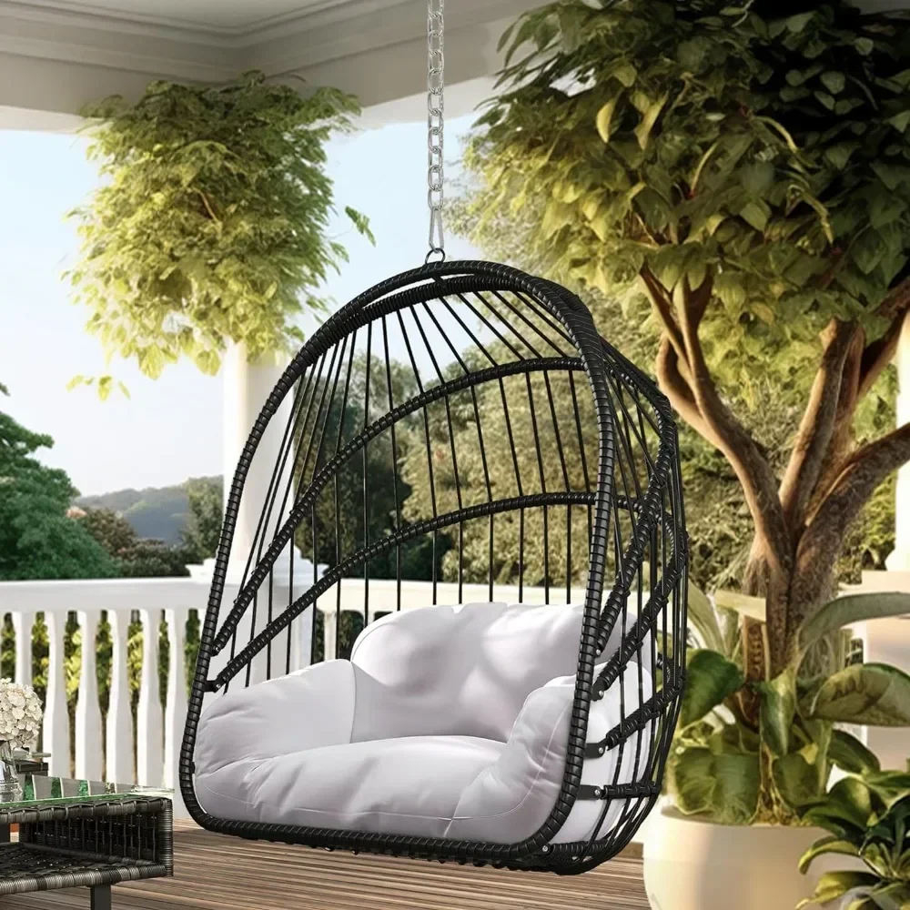 Wicker Swing Egg Chair with Cu - Hanging Egg Chair 리뷰 및 가격