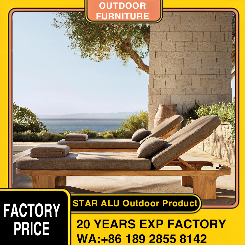 Custom Teak Wood Patio Lounger - Outdoor Furniture Europe 리뷰 및 가격