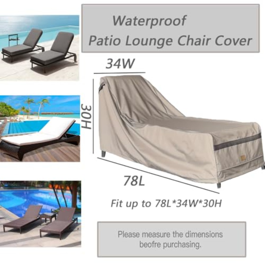 Patio Chaise Lounge Cover Wate - Outdoor Furniture Cover 리뷰 및 가격