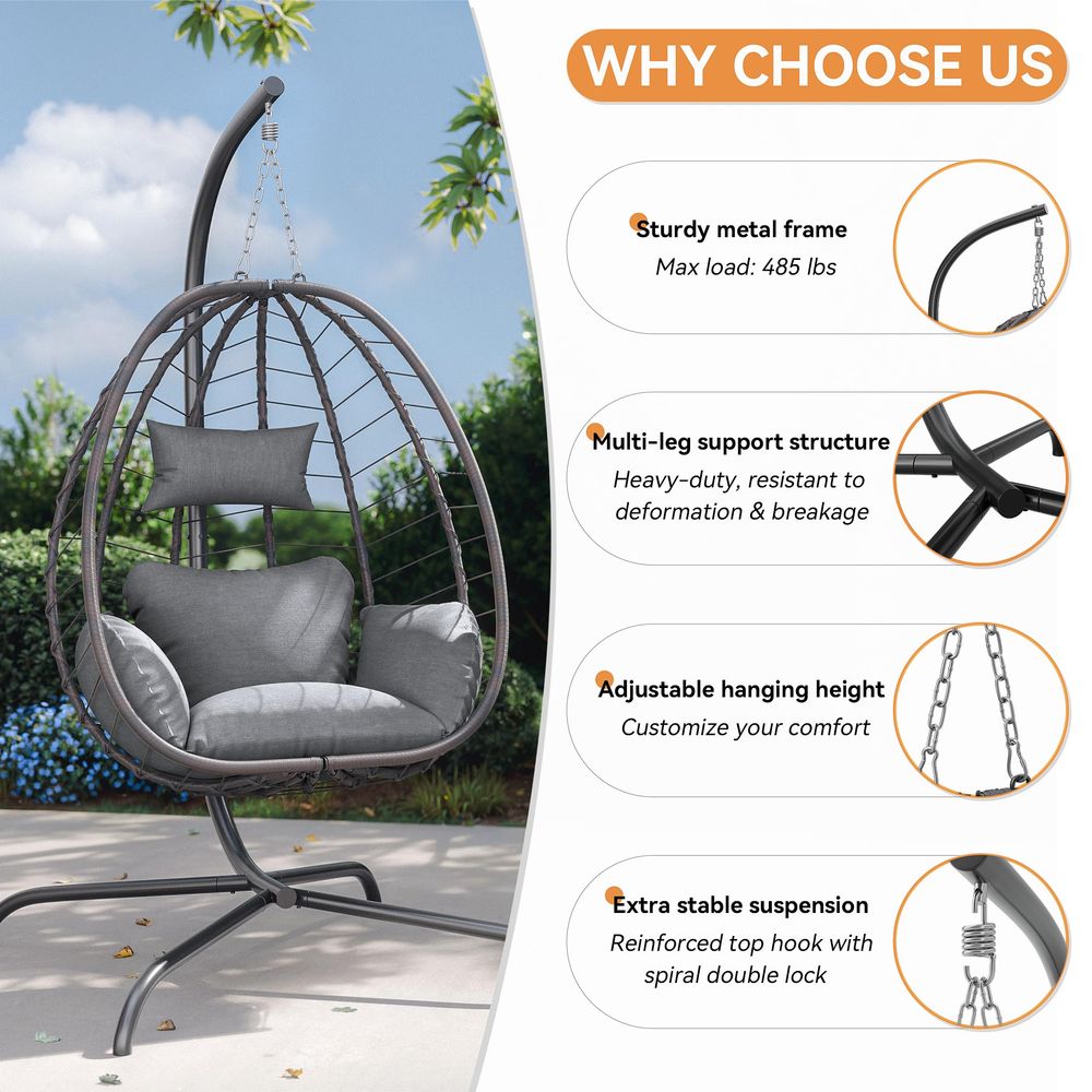 Pieces Outdoor Hanging Egg Cha - Hanging Egg Chair 리뷰 및 가격