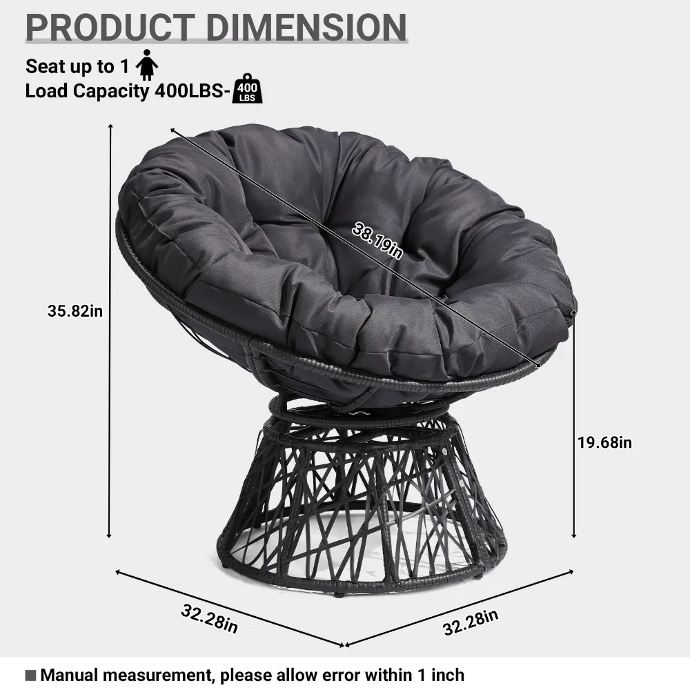 Swivel 3 Garden in/Outdoor Rad - Outdoor Furniture Egg Chair 리뷰 및 가격