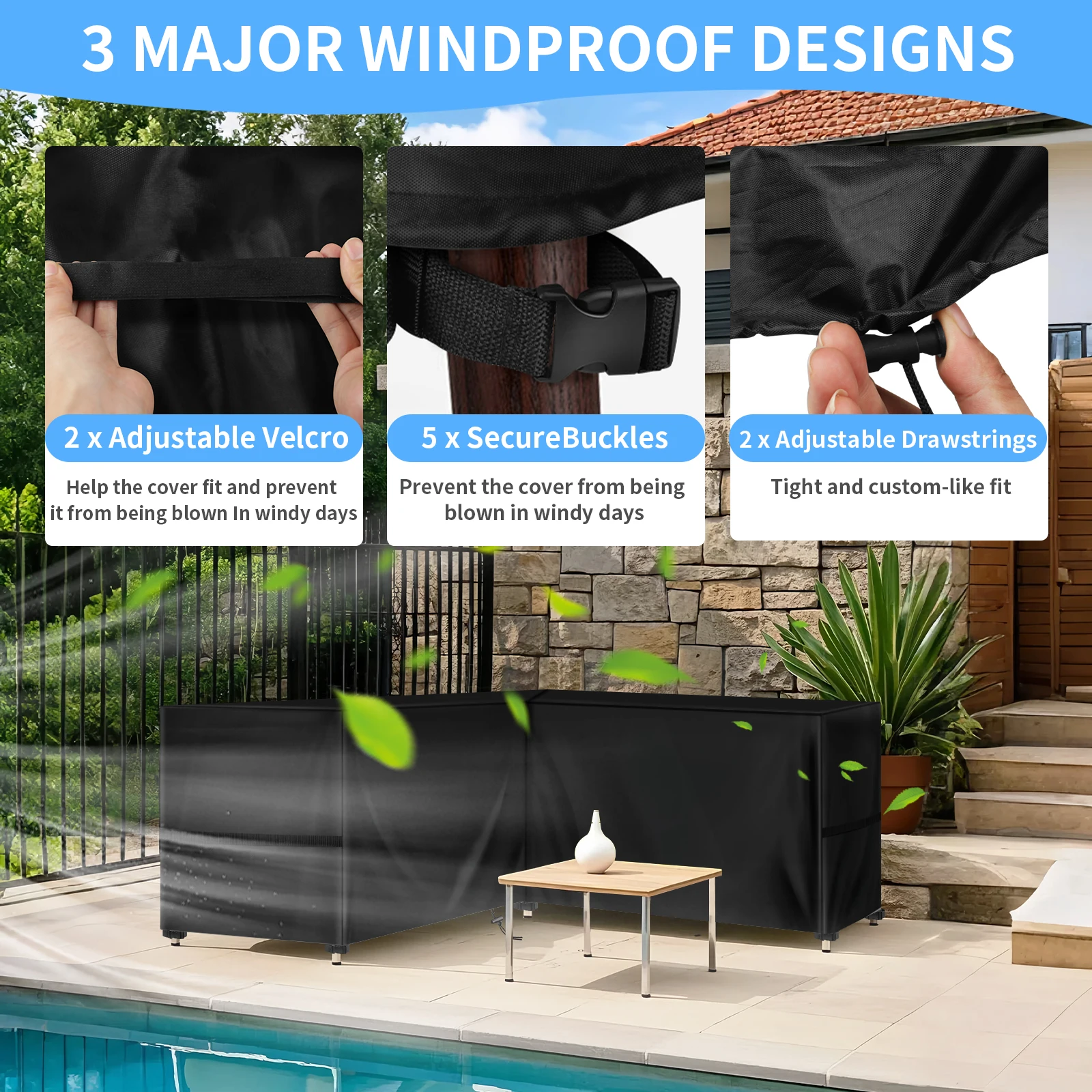 L Shape Furniture Waterproof C - Outdoor Furniture Rattan 리뷰 및 가격