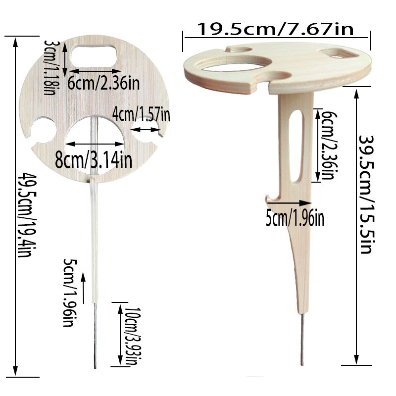 Outdoor Wine Table Portable Pi - Outdoor Furniture Europe 리뷰 및 가격