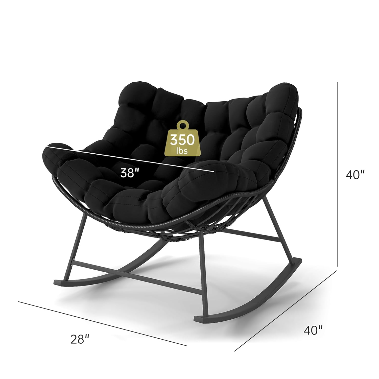 Oversized Papasan Rocking Chai - Outdoor Furniture Egg Chair 리뷰 및 가격